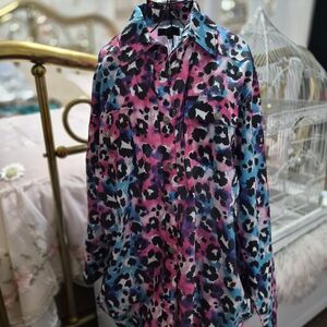 Lucky & Blessed Multicolor Animal Print Shirt